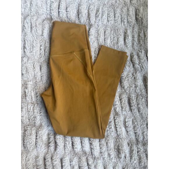 Girlfriend Collective Compressive High Rise Leggings Size XS Saddle Golden Brown - Picture 2 of 9